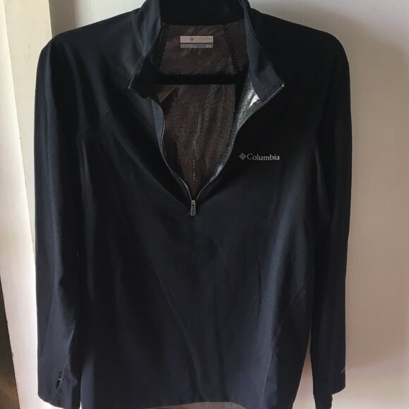 Columbia Mens Omni Heat Half Zip Base Layer Medium Black - Picture 3 of 8